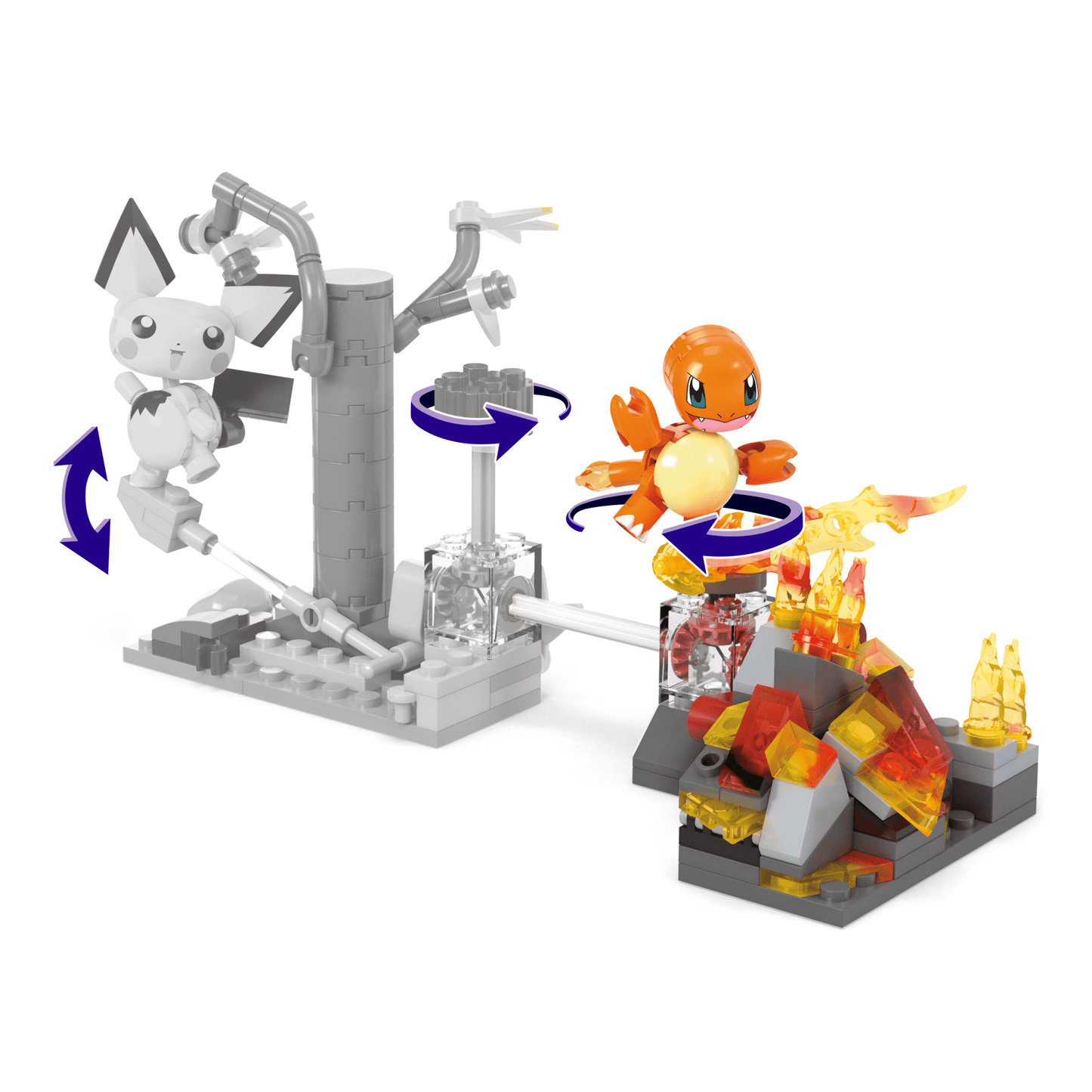 Mega Pok¨¦mon Figurine Articul¨¦e Danse Flammes de Salam¨¨che (81 Pces)