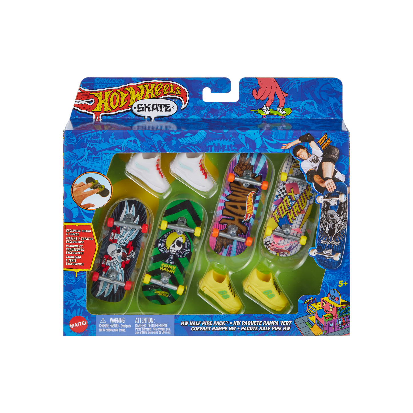 Hot Wheels Skate Coffret Planches ¨¤ Roulettes/Chaussures Tony Hawk