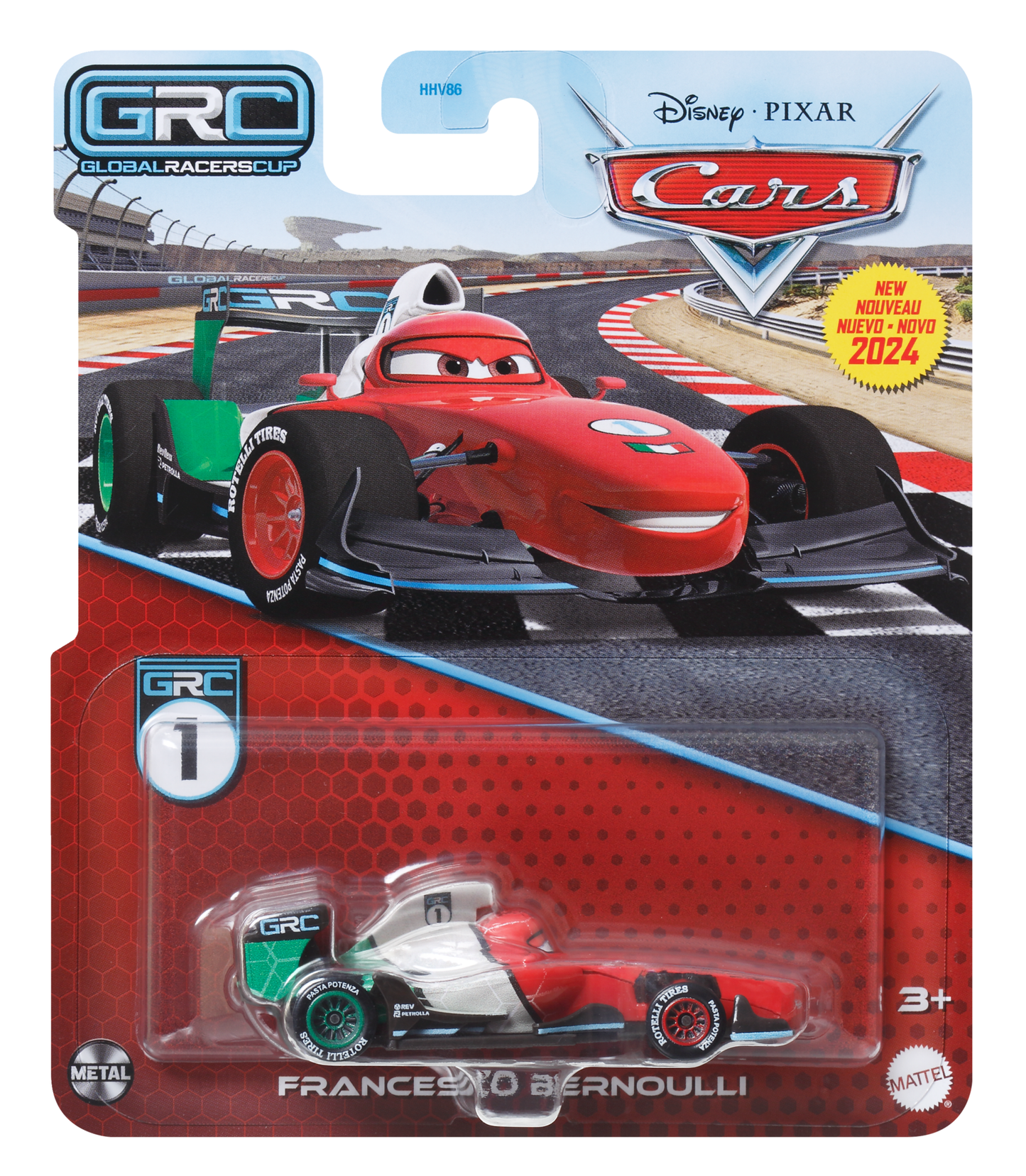 Carros da Disney e Pixar Diecast Ve¨ªculo de Brinquedo Francesco Bernoulli GRC