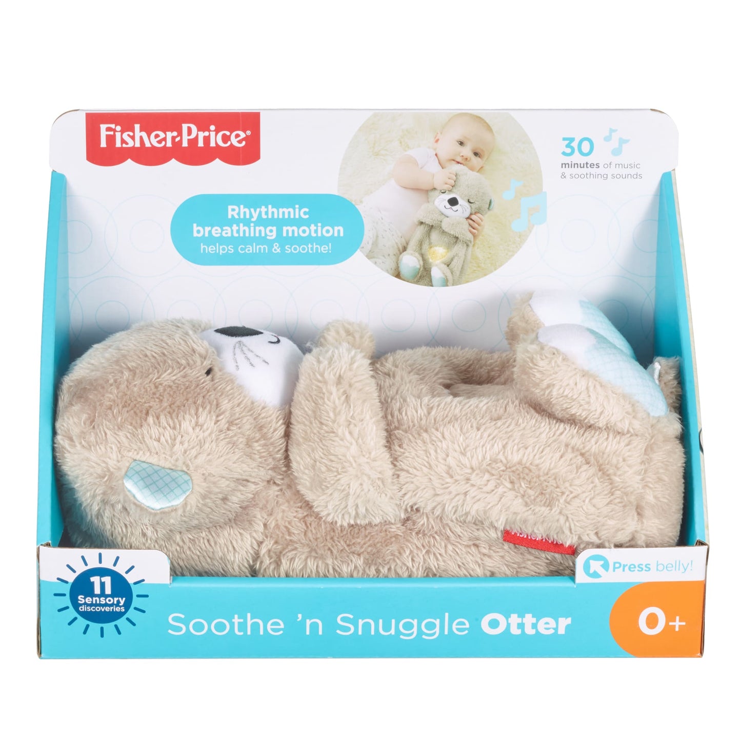 Ma Loutre Calins Bonne Nuit de Fisher-Price?, Peluche Musicale Apaisante Pour B¨¦b¨¦