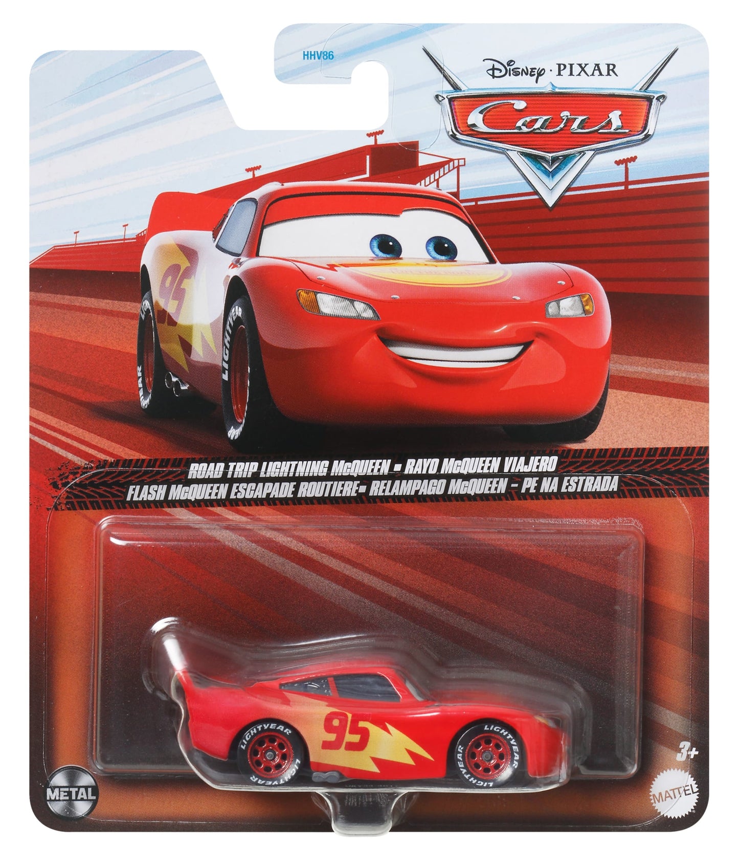 Carros da Disney e Pixar Diecast Ve¨ªculo de Brinquedo Rayo McQueen Viajante