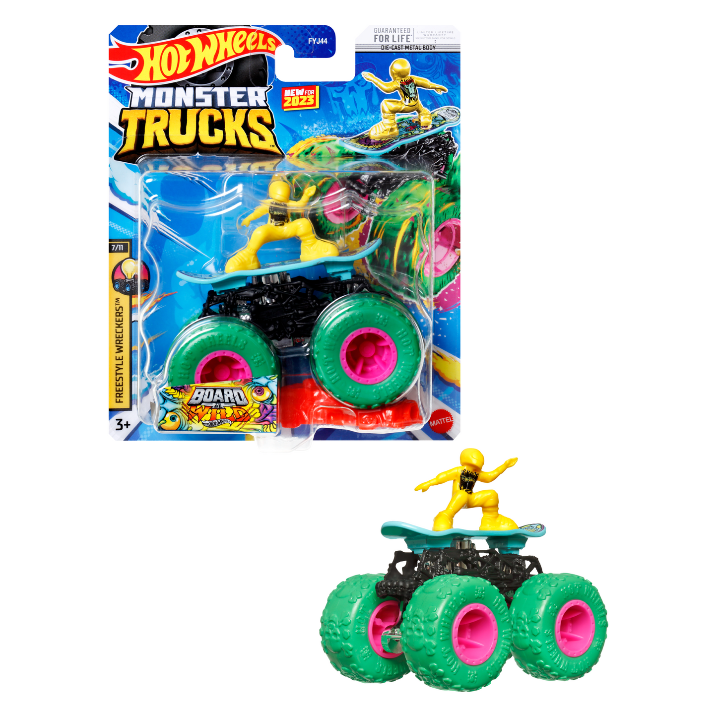 Hot Wheels Monster Trucks Veh¨ªculo de Juguete Auto Sorpresa Escala 1:64