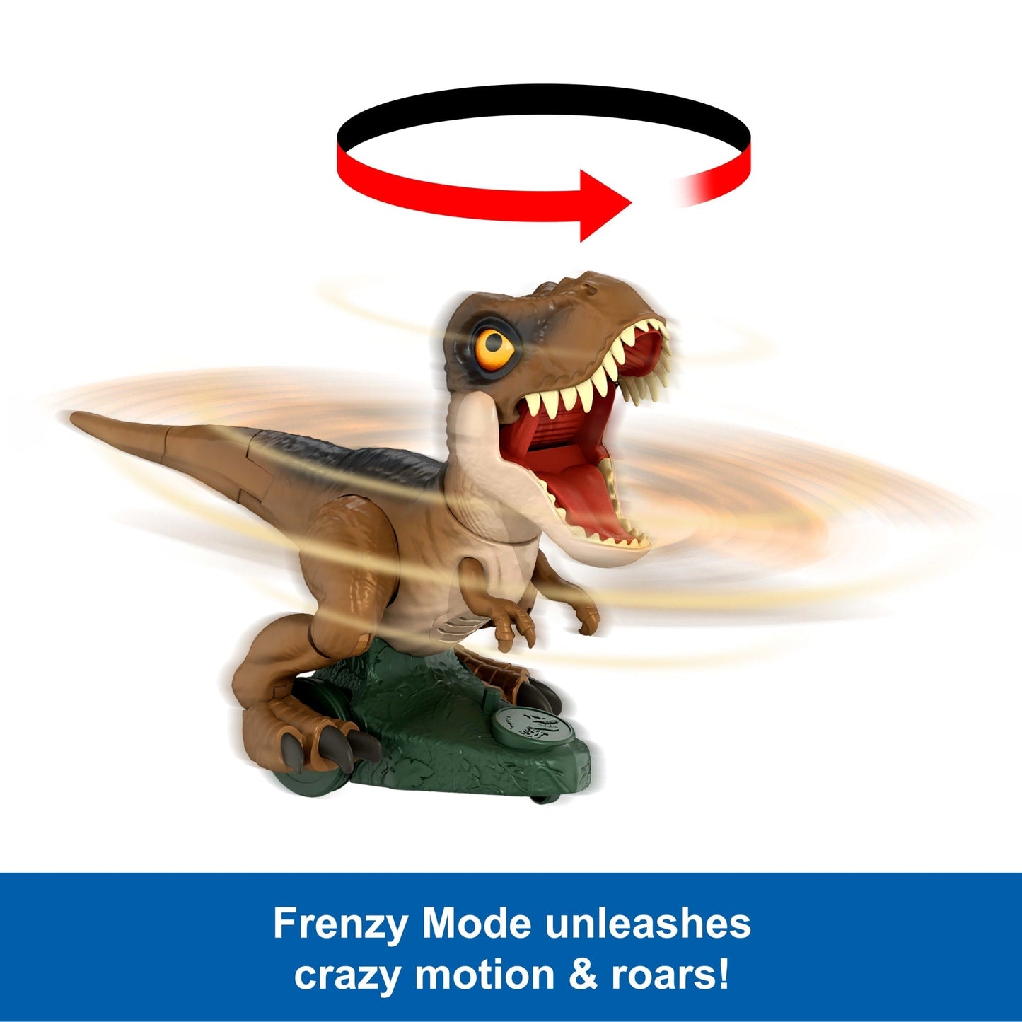 Jurassic World Roarin¡¯ Frenzy T Rex RC Toy, Motorized Remote Control Tyrannosaurus Rex Dinosaur