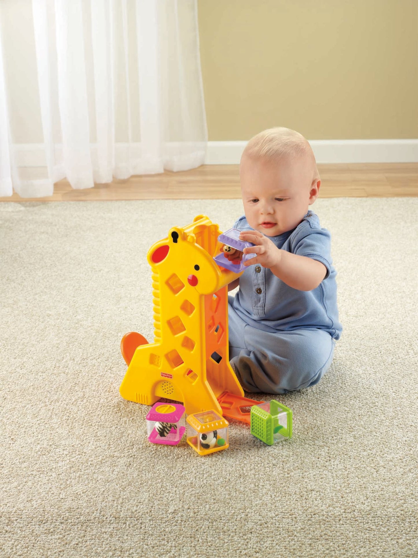 Fisher-Price Juguete para Beb¨¦s Jirafa Bloques Divertidos