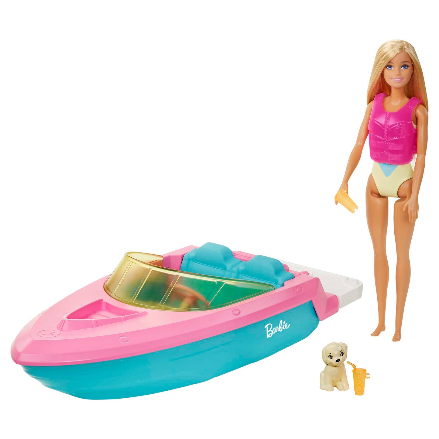 Barbie Set de Juego Bote acu¨¢tico con Mu?eca