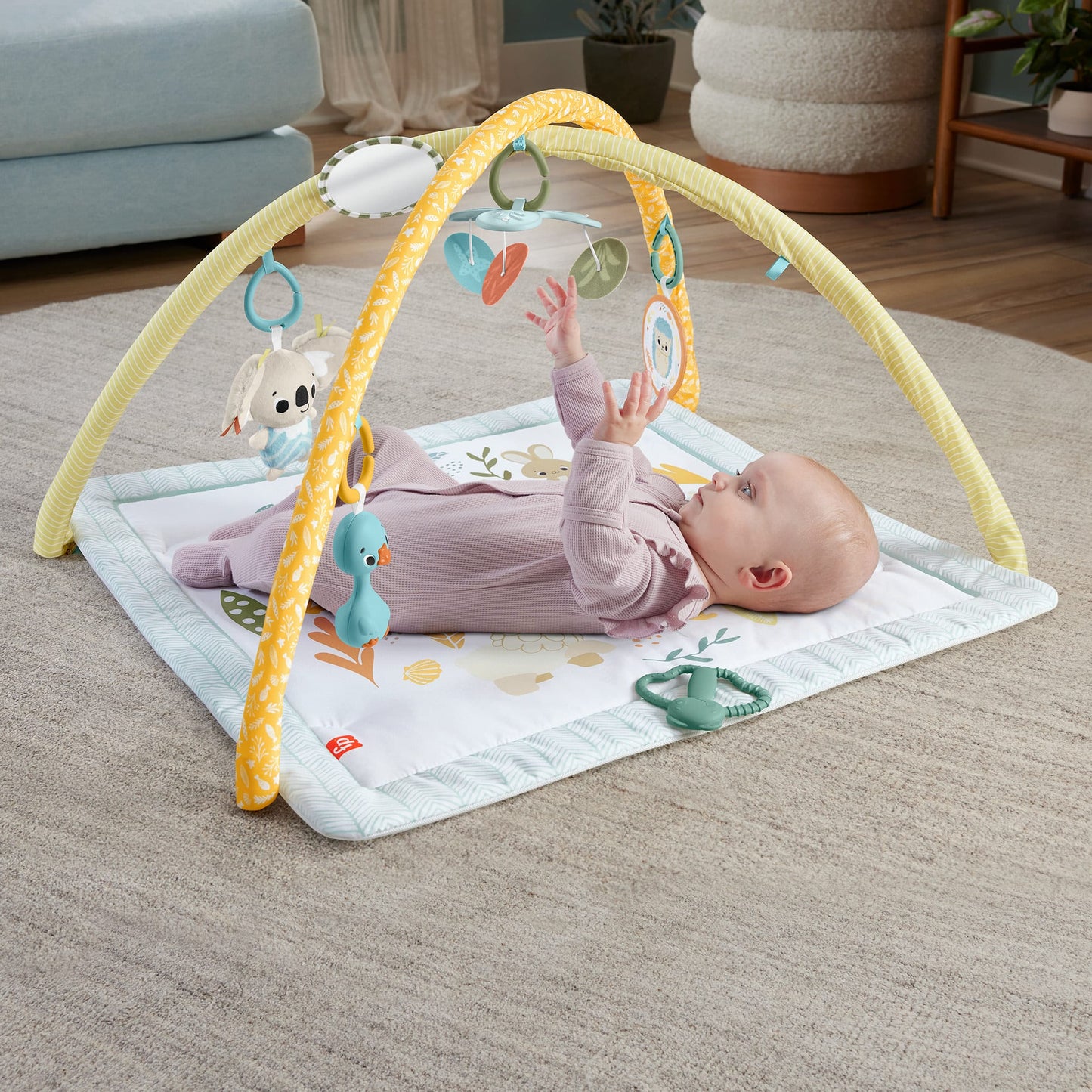 Fisher-Price  Mon Tapis D¡¯¨¦veil Sensimals, 6Jouets Sensoriels