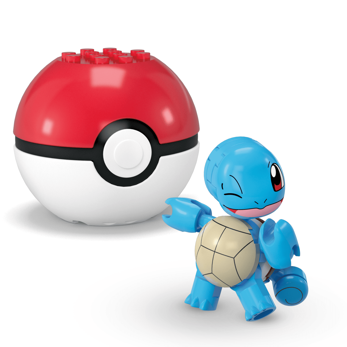 MEGA Pok¨¦mon Pok¨¦ Ball Building Toy Kits With 2 Action Figures (45 Pieces) For Kids