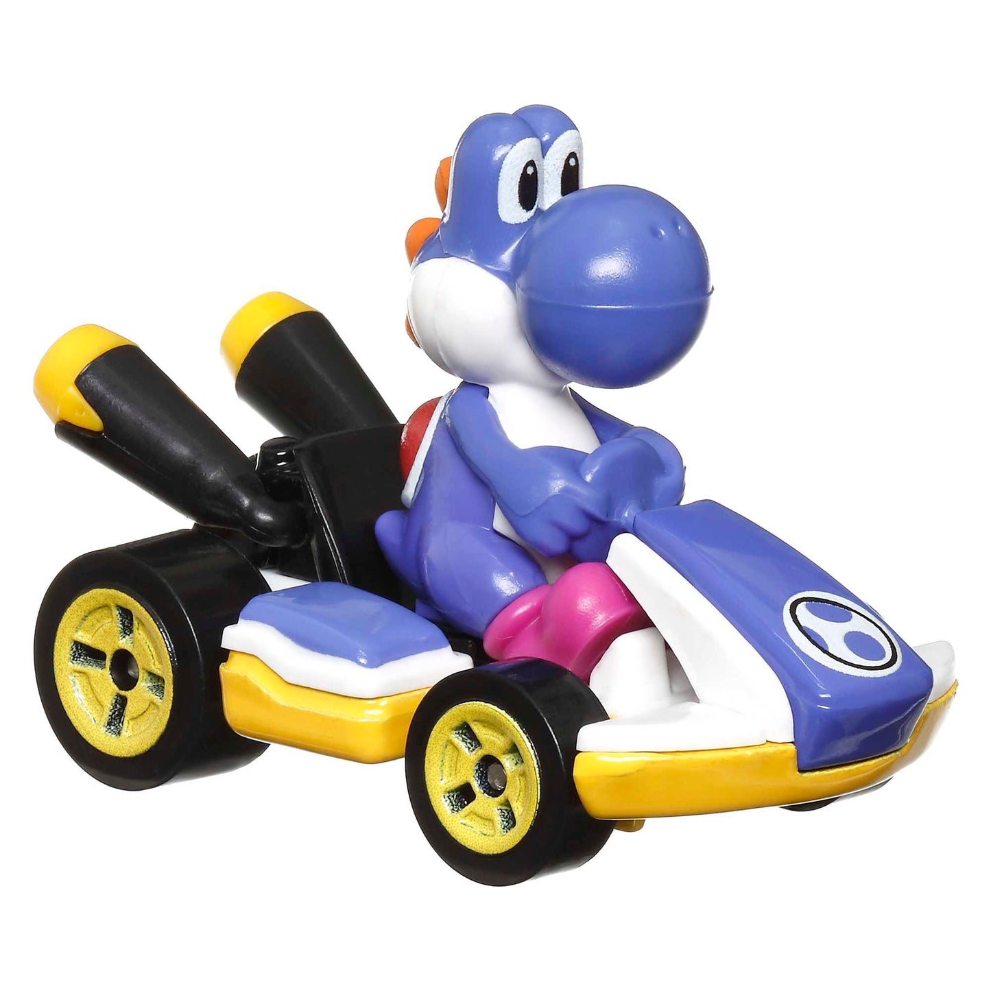 Hot Wheels Mario Kart Veh¨ªculo de Juguete Yoshi Est¨¢ndar Kart Azul Obscuro