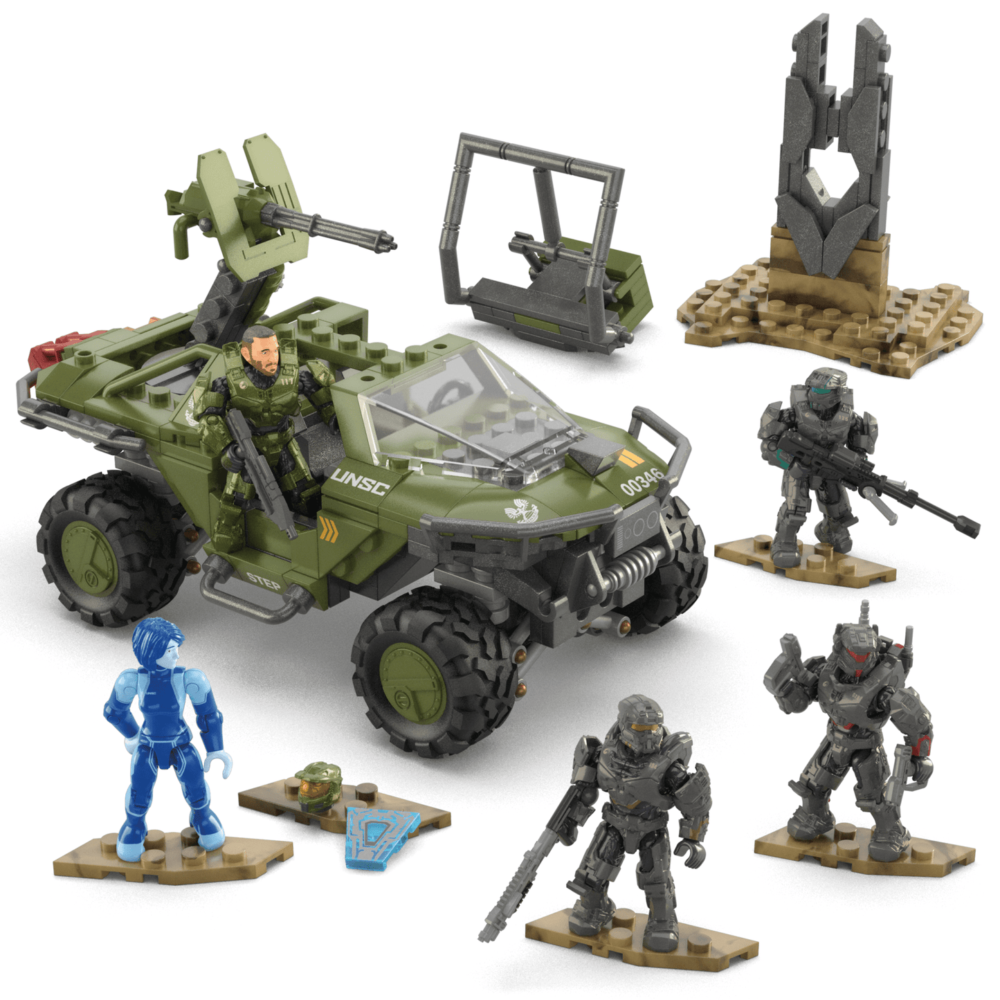 MEGA Halo Juguete de Construcci¨®n Warthog del FLEETCOM