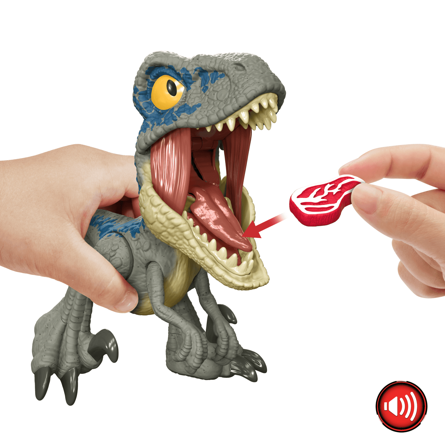 Jurassic World  M¨¦ga Rugissement  Blue Le V¨¦lociraptor, Sons