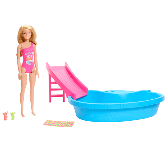 Barbie Conjunto de Brinquedo Piscina Glam com Boneca Mai? Rosa