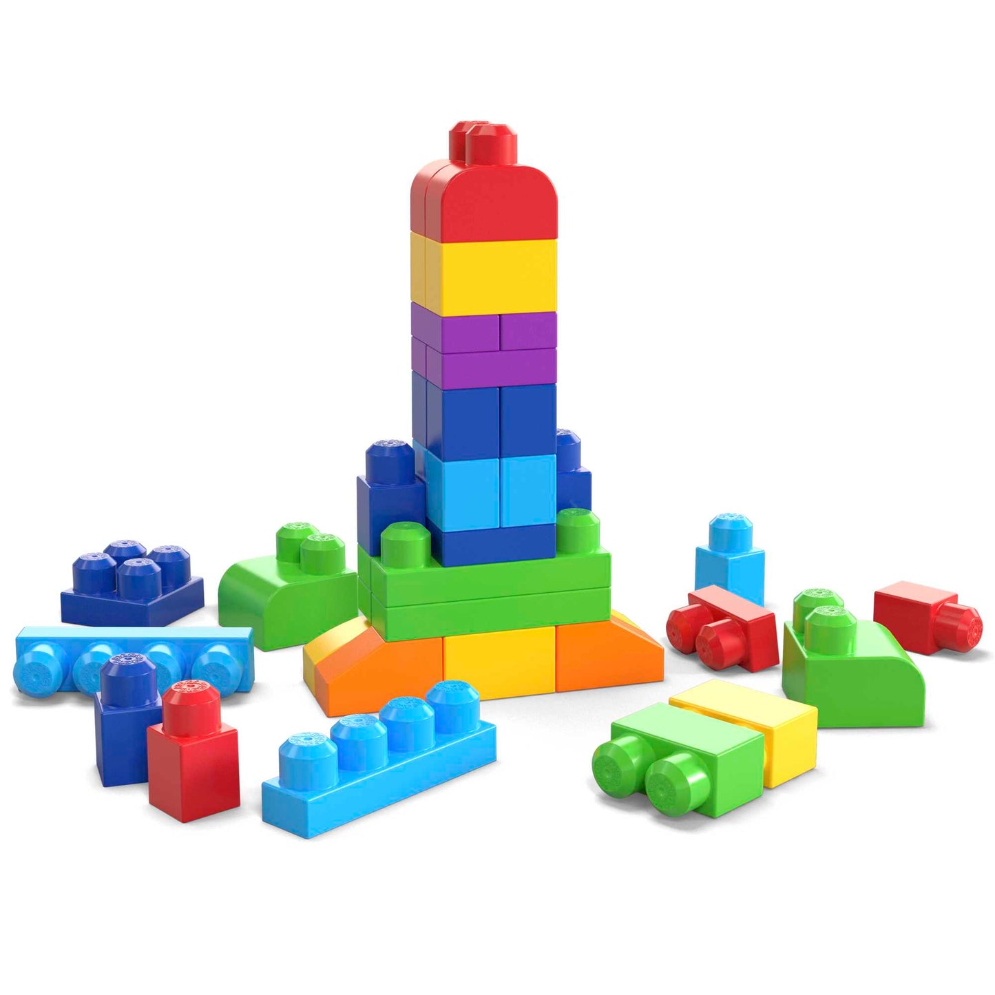 Mega Bloks Jogo de Constru??o Bolsa de Constru??o de 60 pe?as azul
