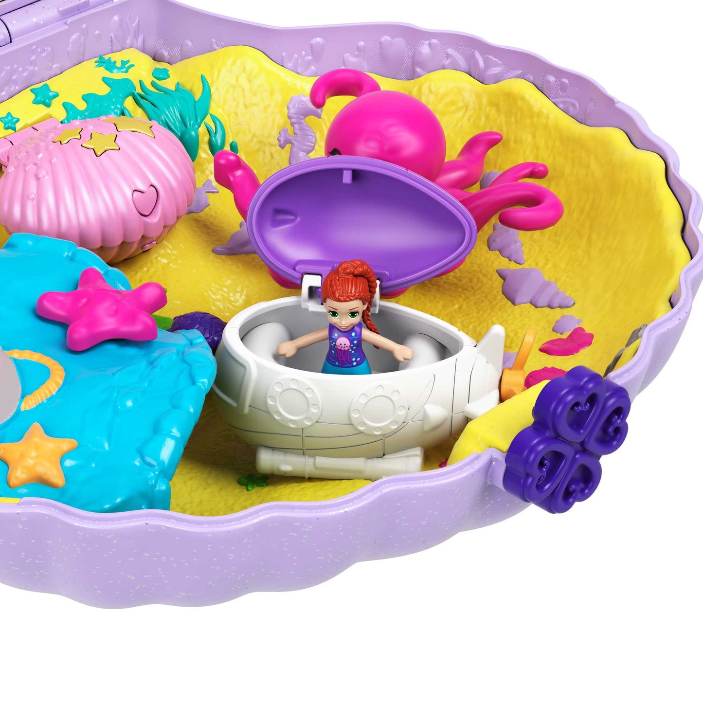 Coffret de Jeu Compact La Sacoche Coquillage Magique Polly Pocket?