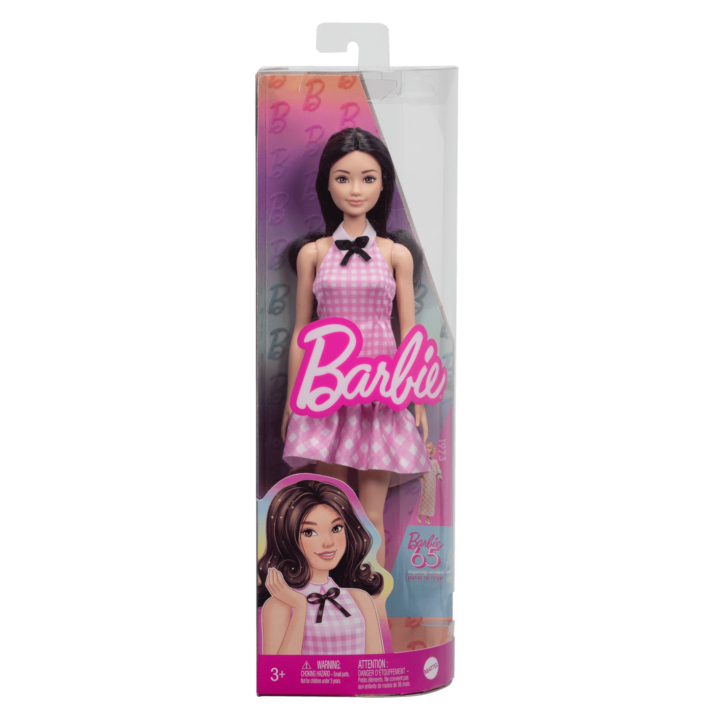 Barbie Fashionista Mu?eca Vestido de Cuadros Rosa