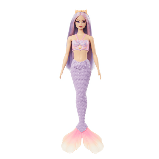 Barbie Fantasia Boneca Sereia com Cabelo Lil¨¢s