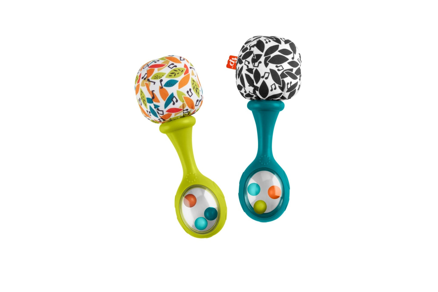 Fisher-Price Rattle ¡®n Rock Maracas Set Of 2 Baby Rattles, Newborn Toys, Neutral Colors