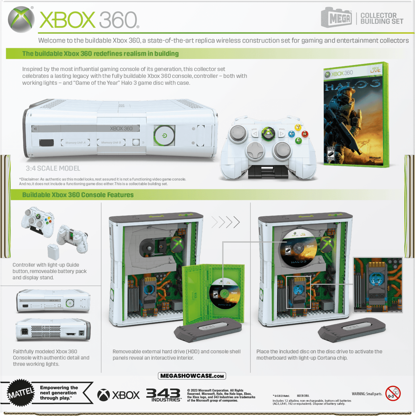 Mega  Xbox360 de Microsoft  R¨¦plique de Coll., Voyants (1342 Pces)