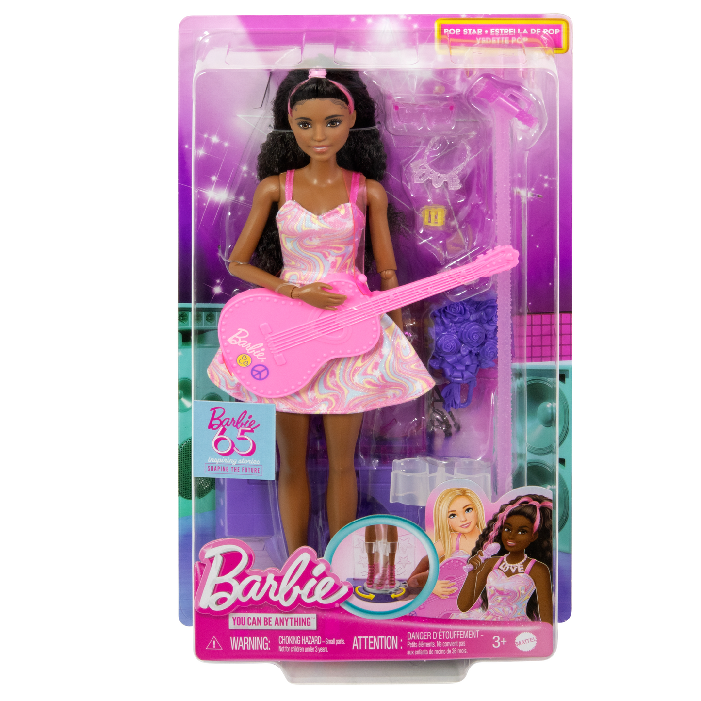 Barbie  Carri¨¨res  65Anniversaire  Vedette Pop et 10Accessoires
