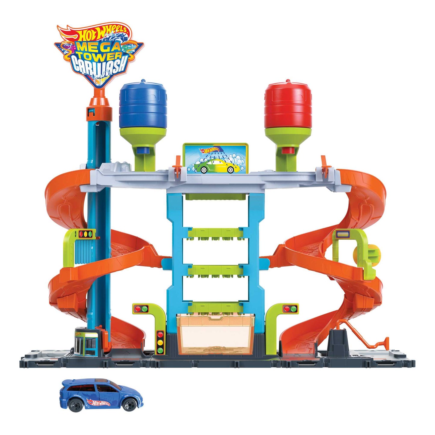 Hot Wheels City Pista de Brinquedo Lava-r¨¢pido Mega Torre