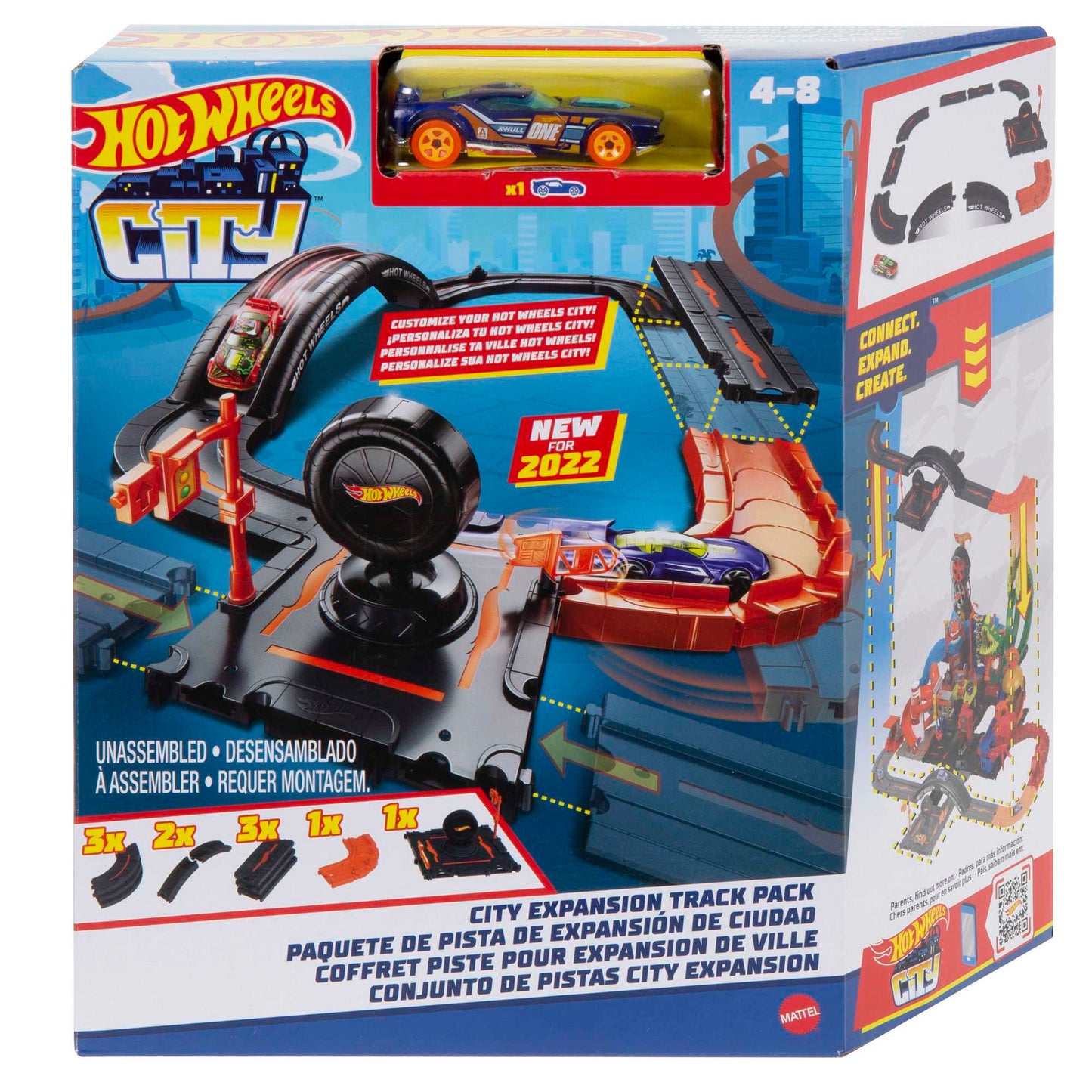 Hot Wheels City Pista de Juguete Paquete para Construcci¨®n