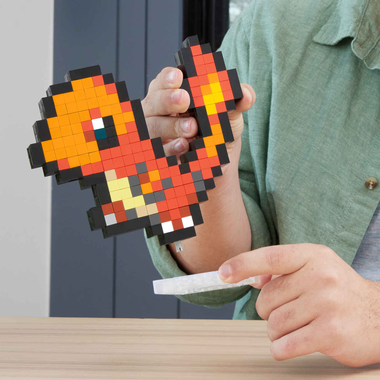 MEGA Pok¨¦mon Charmander Building Toy Kit (349 Pieces) Retro Set For Collectors
