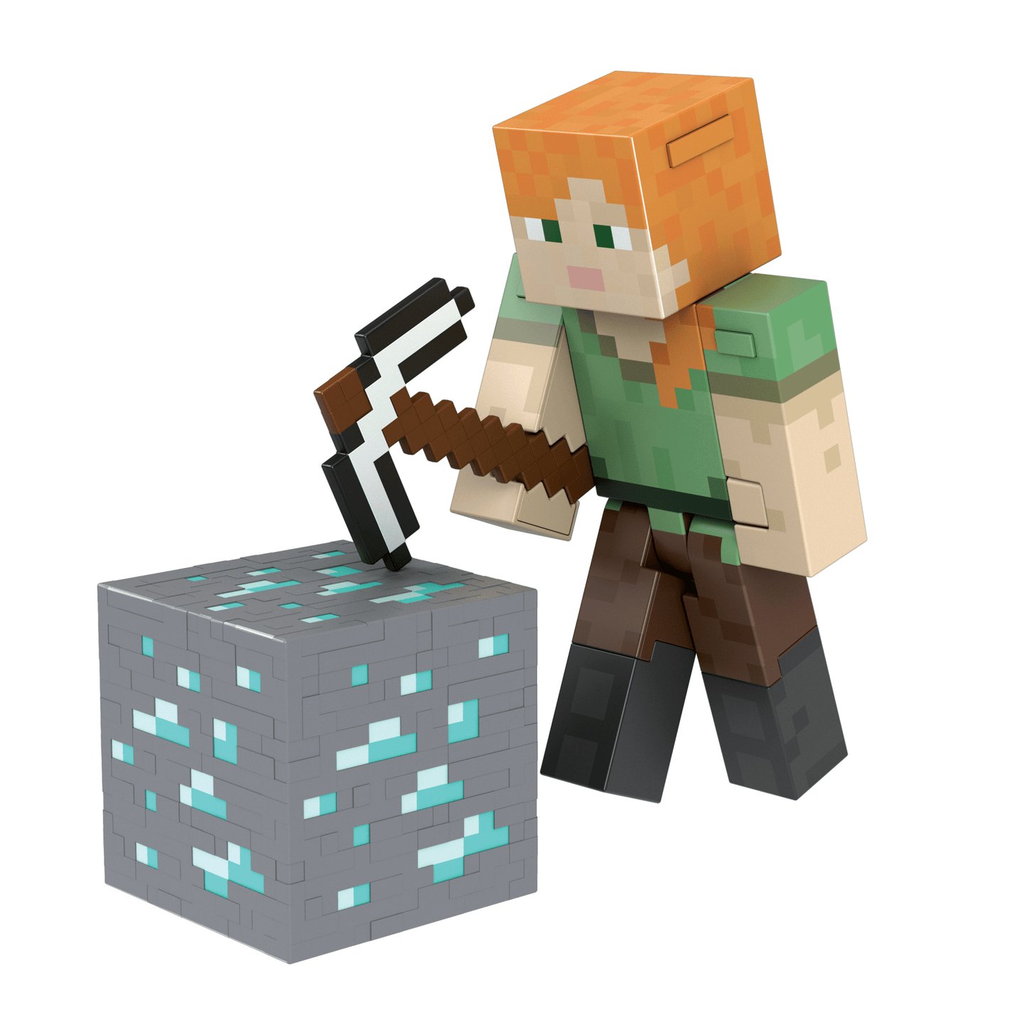 Minecraft Diamond Figura de Brinquedo Alex Exclusivo Colecion¨¢vel de 5.5