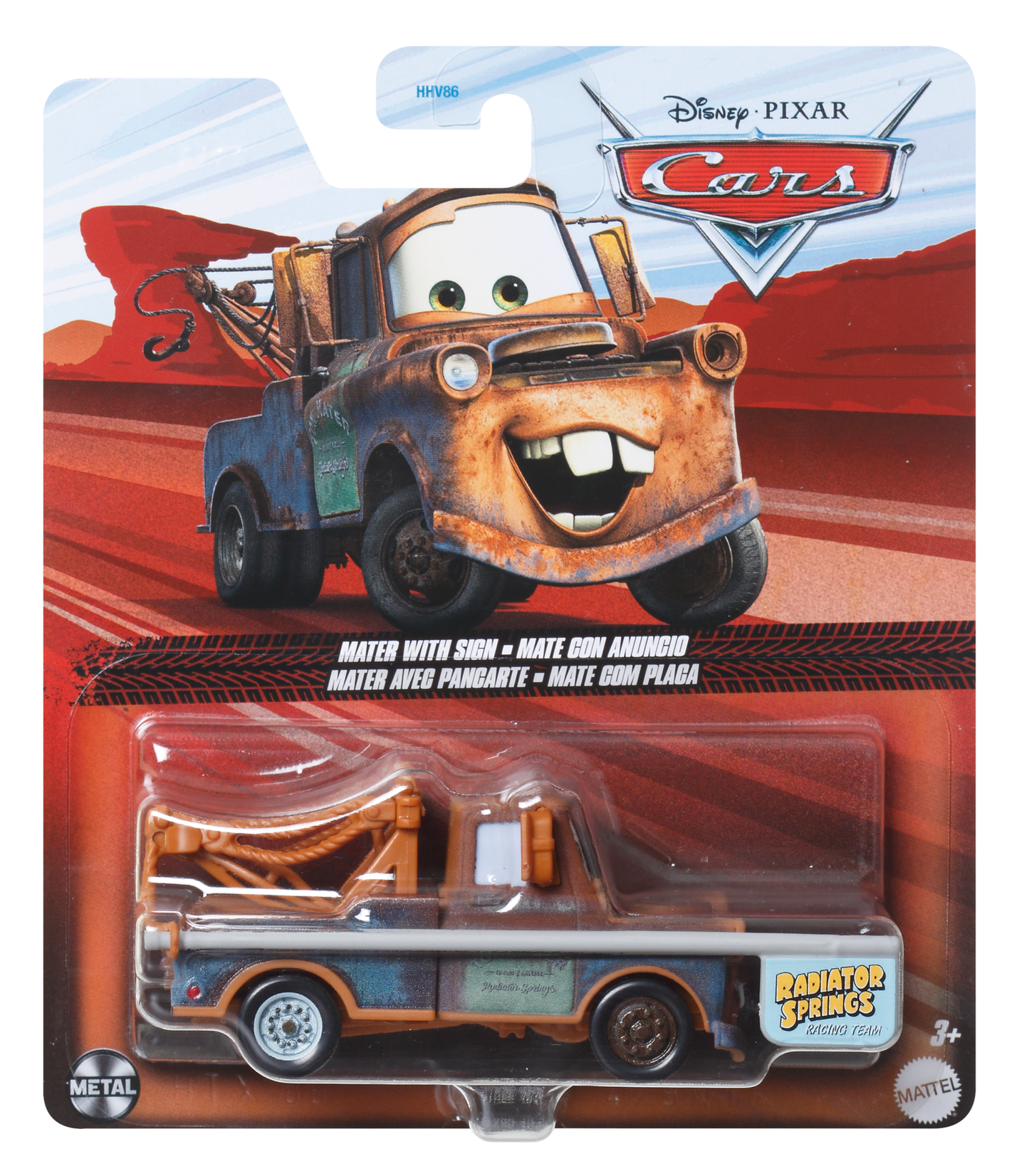 Carros da Disney e Pixar Diecast Ve¨ªculo de Brinquedo Mate com P?ster