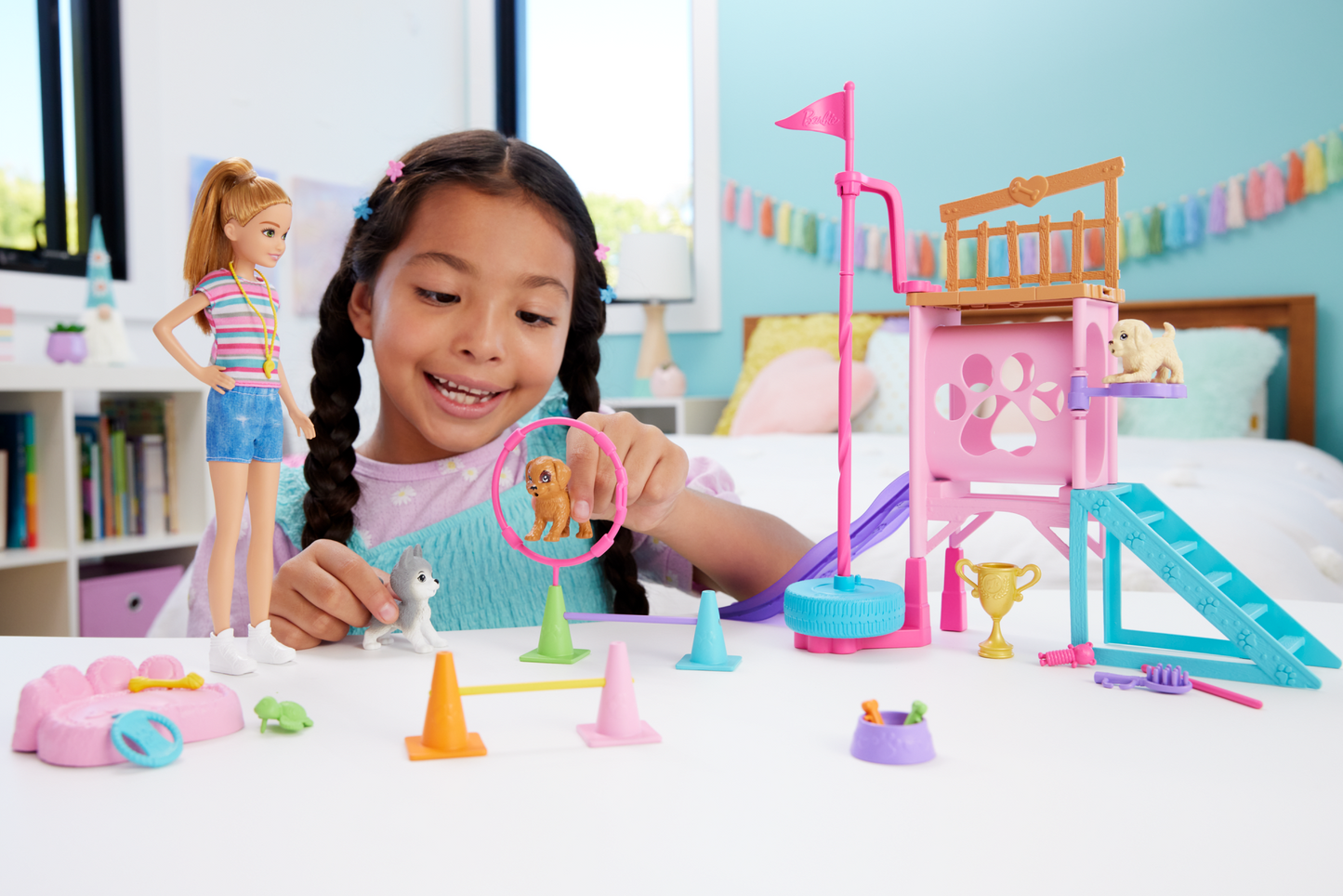 Barbie-Poup¨¦e et Coffret Parcours D¡¯Obstacles