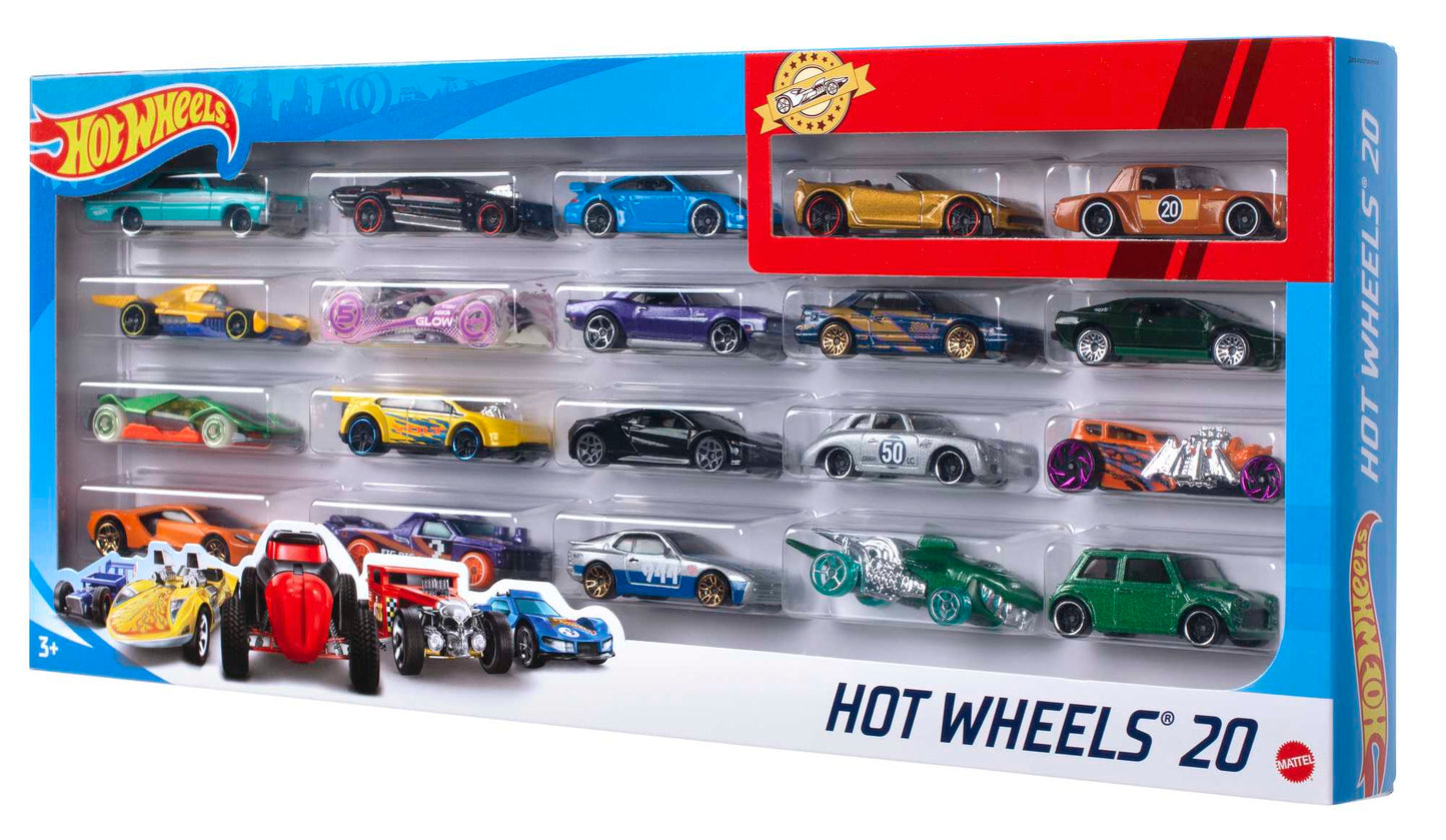 Hot Wheels Diecast Ve¨ªculo de Brinquedo Pacote Surpresa 20 carros