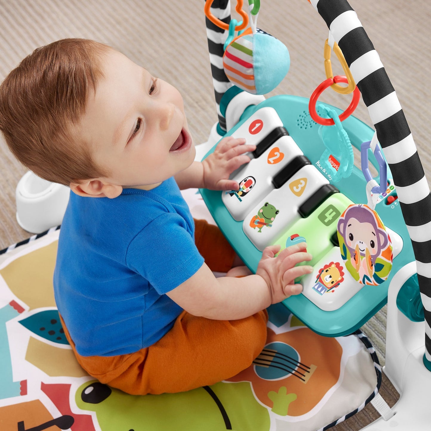 Fisher-Price Baby Gin¨¢sio para Beb¨ºs Pianinho Brilha e Cresce