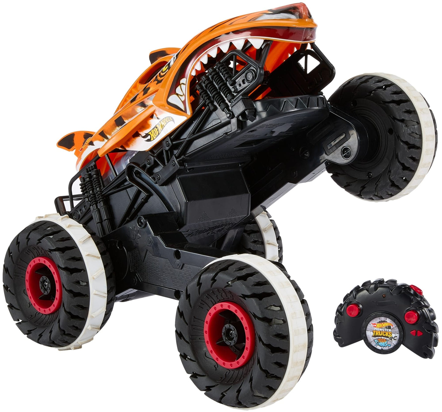 Hot Wheels Monster Trucks Veh¨ªculo a Control Remoto Tiger Shark Escala 1:15