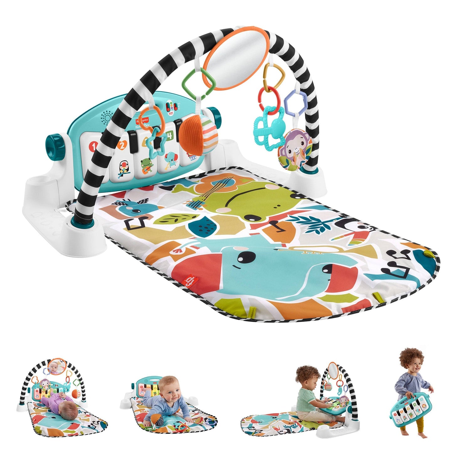 Fisher-Price Baby Gin¨¢sio para Beb¨ºs Pianinho Brilha e Cresce